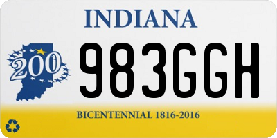 IN license plate 983GGH