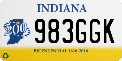 IN license plate 983GGK