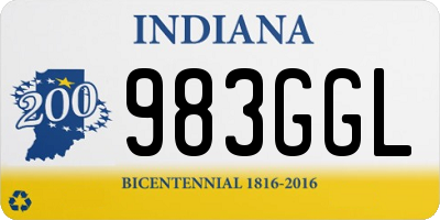 IN license plate 983GGL