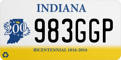 IN license plate 983GGP