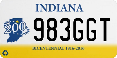 IN license plate 983GGT