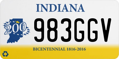 IN license plate 983GGV