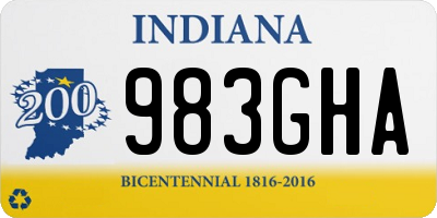 IN license plate 983GHA
