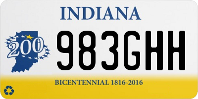 IN license plate 983GHH