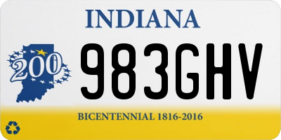 IN license plate 983GHV