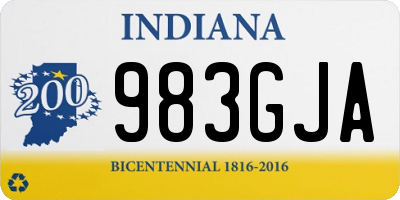 IN license plate 983GJA