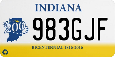 IN license plate 983GJF