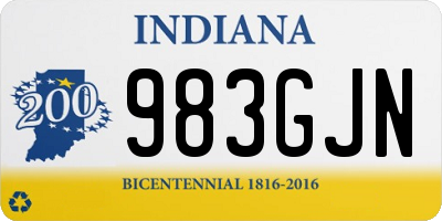 IN license plate 983GJN