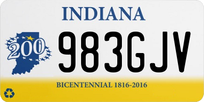 IN license plate 983GJV