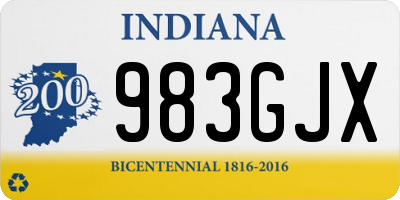 IN license plate 983GJX