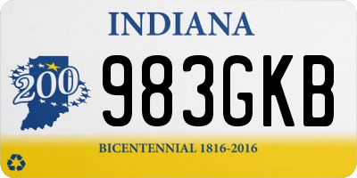 IN license plate 983GKB