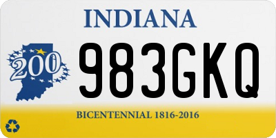 IN license plate 983GKQ