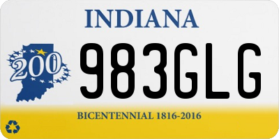 IN license plate 983GLG