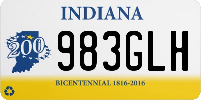 IN license plate 983GLH