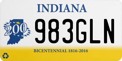 IN license plate 983GLN