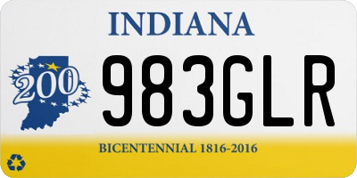 IN license plate 983GLR