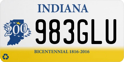 IN license plate 983GLU