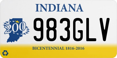 IN license plate 983GLV