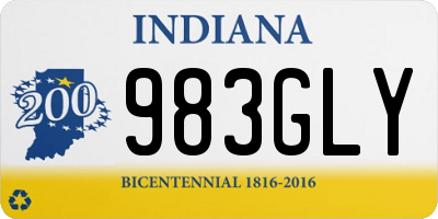 IN license plate 983GLY