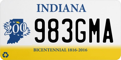 IN license plate 983GMA
