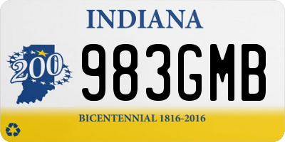 IN license plate 983GMB