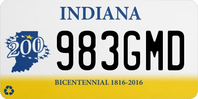 IN license plate 983GMD