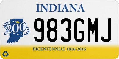 IN license plate 983GMJ