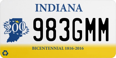 IN license plate 983GMM