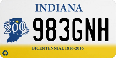 IN license plate 983GNH