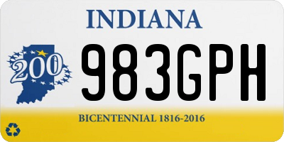 IN license plate 983GPH