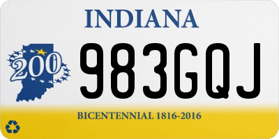 IN license plate 983GQJ