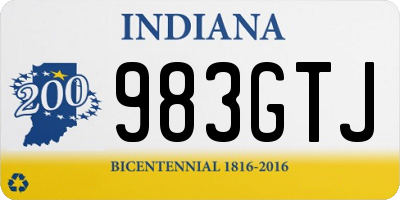 IN license plate 983GTJ