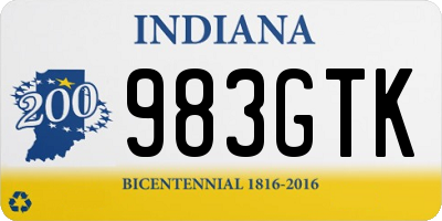 IN license plate 983GTK