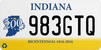 IN license plate 983GTQ