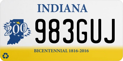 IN license plate 983GUJ