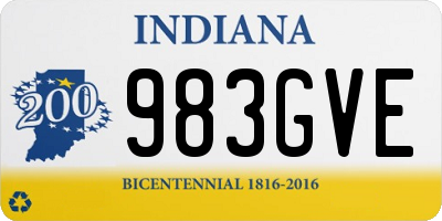 IN license plate 983GVE