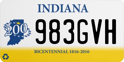 IN license plate 983GVH