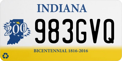 IN license plate 983GVQ