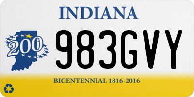 IN license plate 983GVY