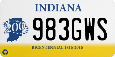 IN license plate 983GWS