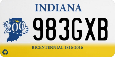 IN license plate 983GXB