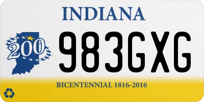 IN license plate 983GXG