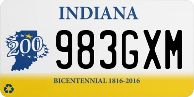 IN license plate 983GXM