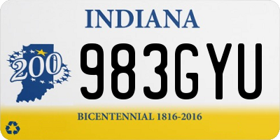 IN license plate 983GYU