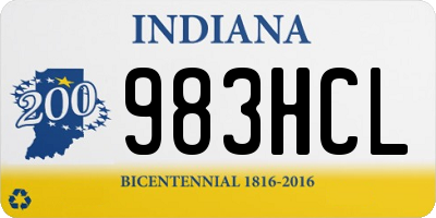 IN license plate 983HCL