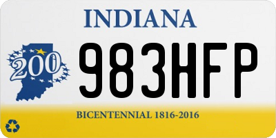 IN license plate 983HFP