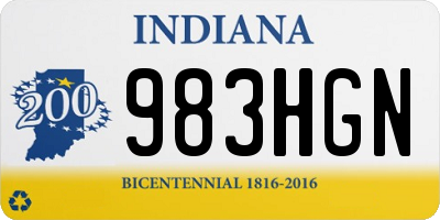 IN license plate 983HGN