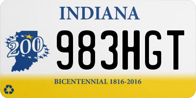 IN license plate 983HGT