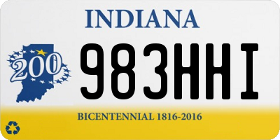 IN license plate 983HHI