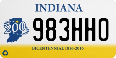 IN license plate 983HHO